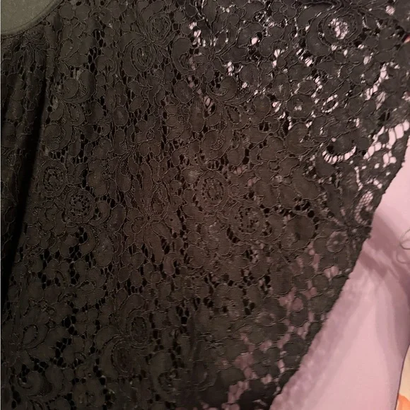 Simply Emma Elegant Black Lace Top - Picture 3 of 4